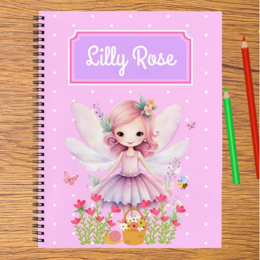 Cute Fairy Kid's Schrijf- en Tekenverhalenboek Notitieboek