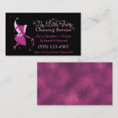 Cute Fairy Maid House Cleaning Service Visitekaartje (Voorkant / Achterkant)