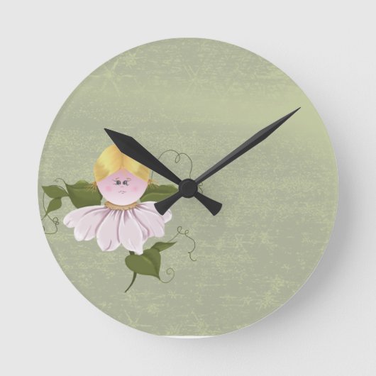 Cute Fairy of Pixie Ronde Klok (Voorkant)