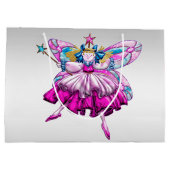 Cute Fairy op Silver Groot Cadeauzakje (Achterkant)