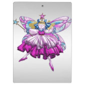 Cute Fairy op Silver Klembord (Achterkant)