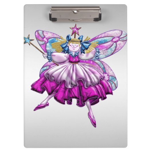 Cute Fairy op Silver Klembord (Voorkant)