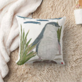 Cute Fairy Penguin Navy Pillow Kussen (Deken)