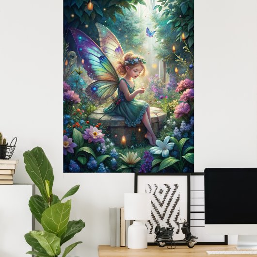 Cute Fairy  Poster (Thuiskantoor)