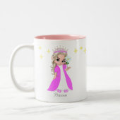 Cute Fairy Princess & Stars Two-Tone Coffee Mok (Links)