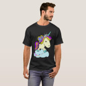 Cute Fairy Princess Unicorn on a Cloud T-shirt (Voorkant volledig)