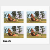 Cute Fairy Rechthoekige Sticker (Vel)