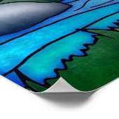 Cute Fairy riding Unicorn Art voor kinderen Whimsi Poster (Hoek)