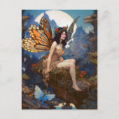 Cute Fairy Woman Fantasy Art Briefkaart (Voorkant)