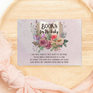Cute Fairytale breng een boek voor Baby Informatiekaartje