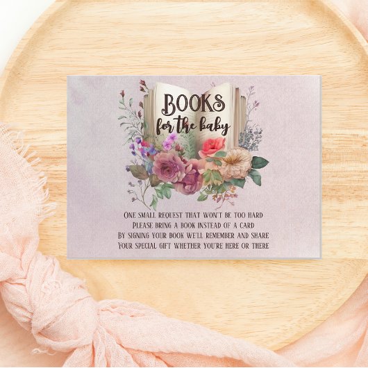 Cute Fairytale breng een boek voor Baby Informatiekaartje