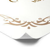 Cute Fairytale Prince Castle Baby Shower Welcome Poster (Hoek)