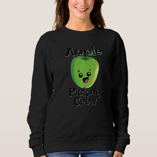 Cute Fall Autumn Orchard Matching Family Apple Pic Trui (Voorkant)