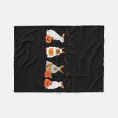 Cute Fall Geest Konijn Halloween Kostuum Fleece Deken (Voorkant (Horizontaal))