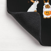 Cute Fall Geest Konijn Halloween Kostuum Muismat (Hoek)