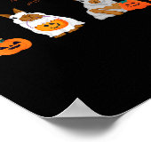 Cute Fall Geest Konijn Halloween Kostuum Poster (Hoek)