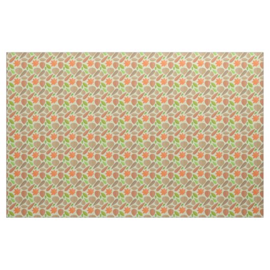 Cute Fall Leaves Pattern Stof (Yard (91,4 cm))