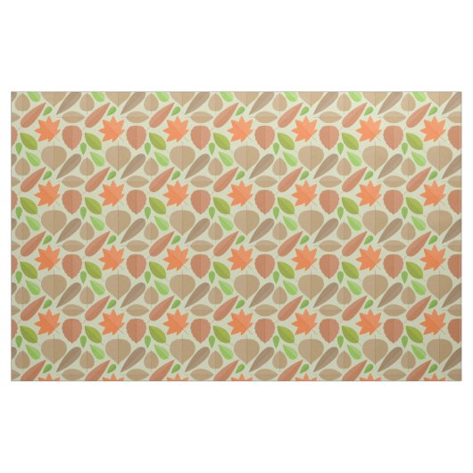 Cute Fall Leaves Pattern Stof (Fat Quarter)