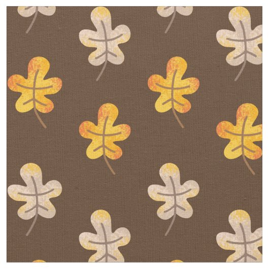 Cute Fall Leaves Pattern Stof (Close Up)