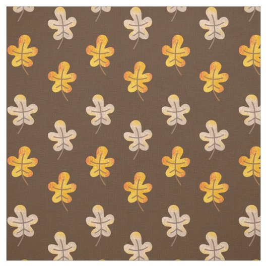 Cute Fall Leaves Pattern Stof (Swatch)