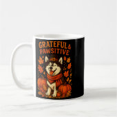 Cute Fall Pumpkin Autumn Dog Lover Tee  Koffiemok (Links)