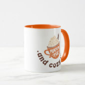 Cute Fall Pumpkin Spice and Cozy vibes  Mok (Voorkant rechts)