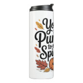 Cute fall quote pumpkin spice season thermosbeker (Gedraaid links)