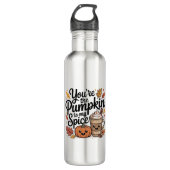 Cute fall quote pumpkin spice season  waterfles  (Voorkant)