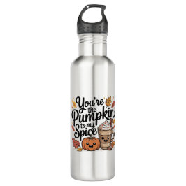 Cute fall quote pumpkin spice season  waterfles 