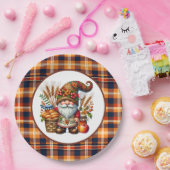Cute Fall Seasonal gnome party  Papieren Bordje (Feest)