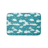 Cute Falling Stars & Clouds Pattern Badmat (Voorkant)