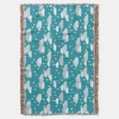 Cute Falling Stars & Clouds Pattern Deken (Voorkant Verticaal)