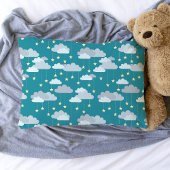Cute Falling Stars & Clouds Pattern Kussensloop