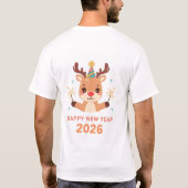 cute family new year tshirt 2026 (Achterkant)