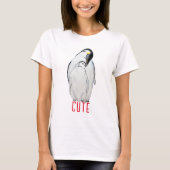 Cute family of emperor pinguins T-Shirt (Voorkant)
