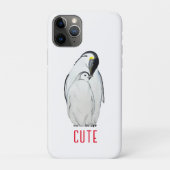 Cute family of emperor pinguins T-Shirt Case-Mate iPhone Case (Achterkant)