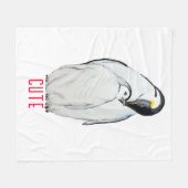 Cute family of emperor pinguins T-Shirt Fleece Deken (Voorkant (Horizontaal))
