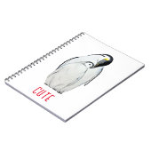 Cute family of emperor pinguins T-Shirt Notitieboek (Linkerzijde)