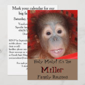 Cute Family Reunion Kaart (Voorkant / Achterkant)