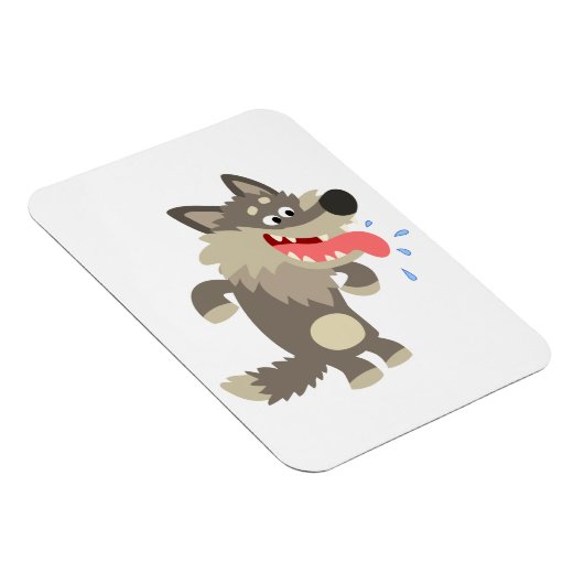 Cute Famous Cartoon Wolf Flexible Magnet Magneet (Rechterzijde)