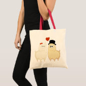 Cute Fancy Alpaca Couple Tote Bag (Voorkant (product))