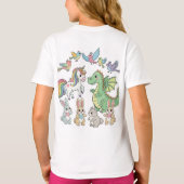 Cute Fantasy Animal Friends T-Shirt for Kids (Achterkant)