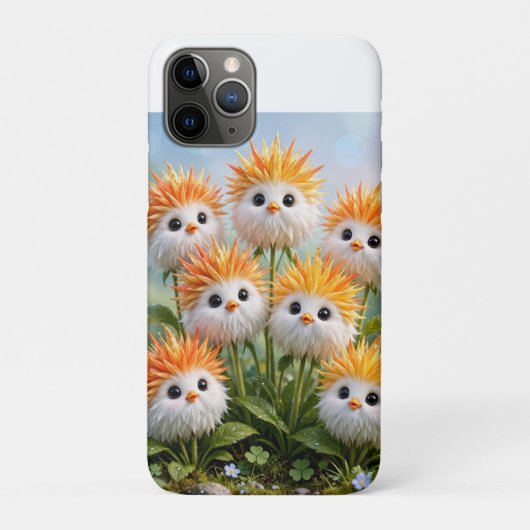 Cute Fantasy Chick Bloem iPhone/iPad 11 Hoes (Achterkant)