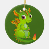 Cute Fantasy Dragon Keramisch Ornament (Voorkant)