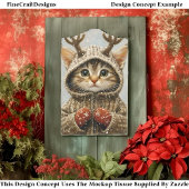 Cute Fantasy Kitten Rendier Geweien AL2 Decoupage Tissuepapier