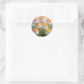 Cute Fantasy Kuiken Bloemen Tuin Sticker (Tas)