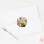 Cute Fantasy Kuiken Bloemen Tuin Sticker (Envelop)