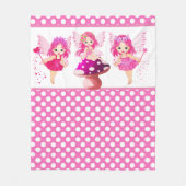 Cute Fantasy-meisjes Fleece Deken (Voorkant)