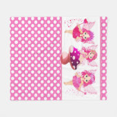 Cute Fantasy-meisjes Fleece Deken (Voorkant (Horizontaal))
