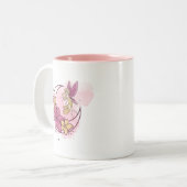 Cute Fantasy Moon Fairy, Girl Custom Name Mok (Voorkant links)